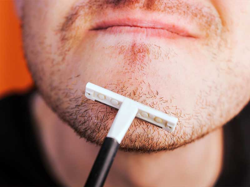 Shaving Acne Skin